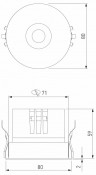 Встраиваемый светильник Elektrostandard Bliss a069406