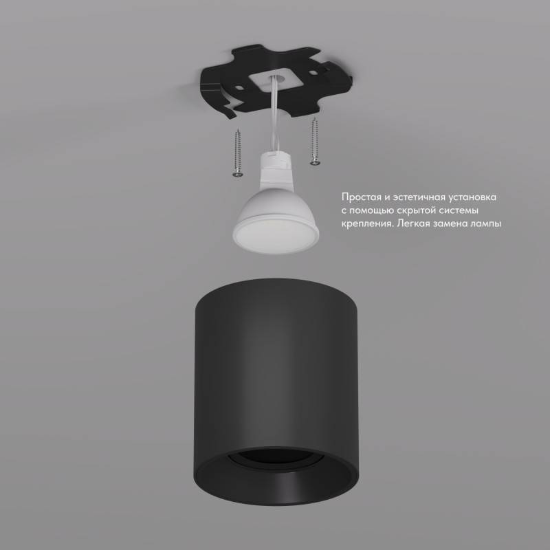 Накладной светильник Denkirs DK3040-BK