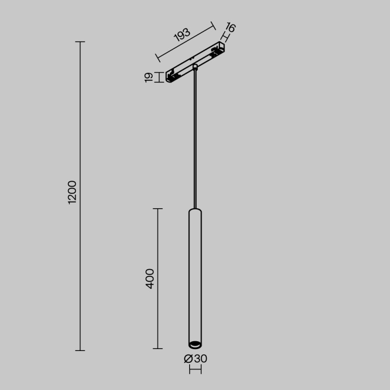 Светильник на шине Maytoni Technical TR226-4-5WTW-M-DSZ-W