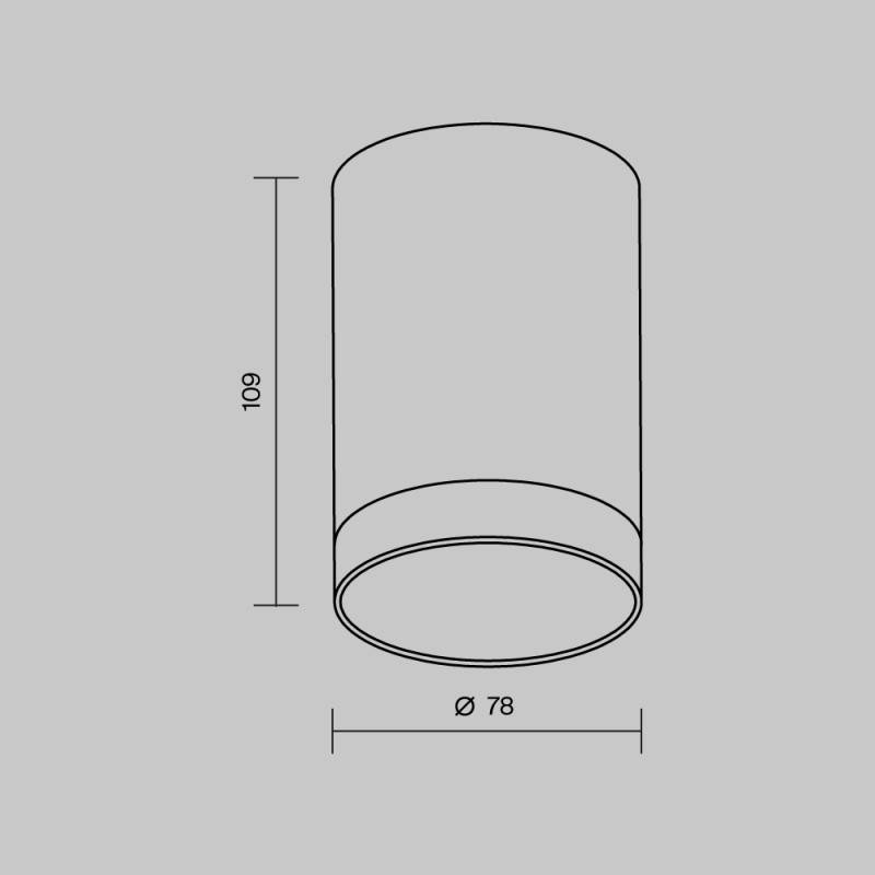 Накладной уличный светильник Maytoni O500CL-L10W3K