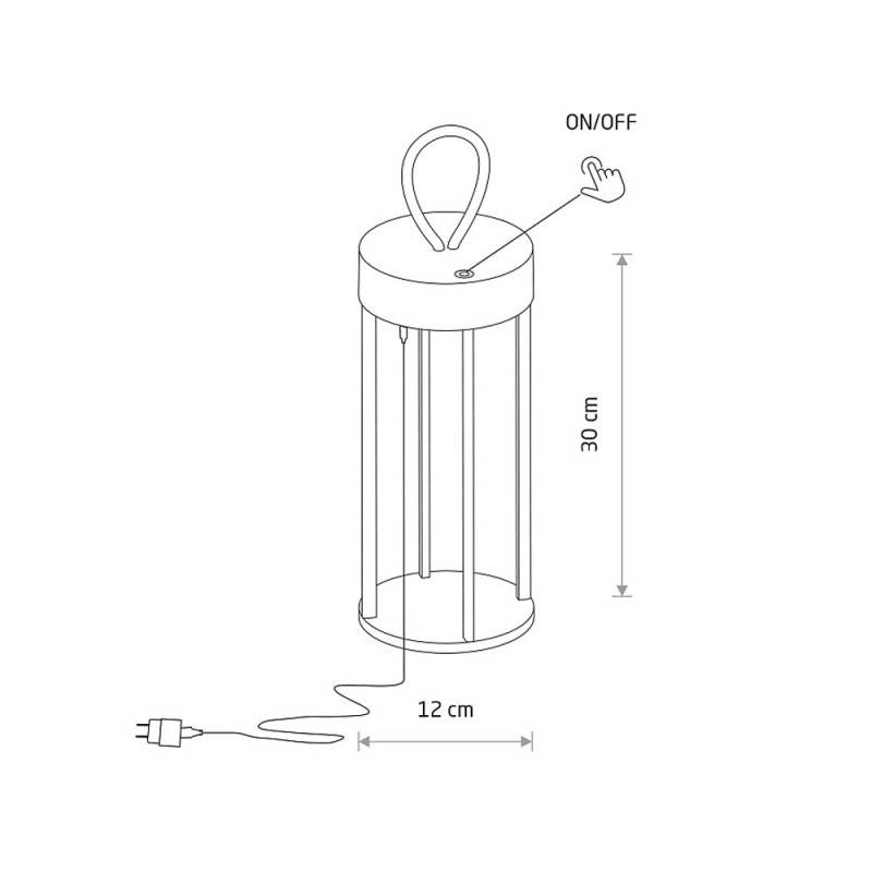 Уличный настольный светильник Nowodvorski 11537