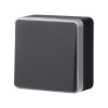 Выключатель Werkel W5010034 черный с серебром