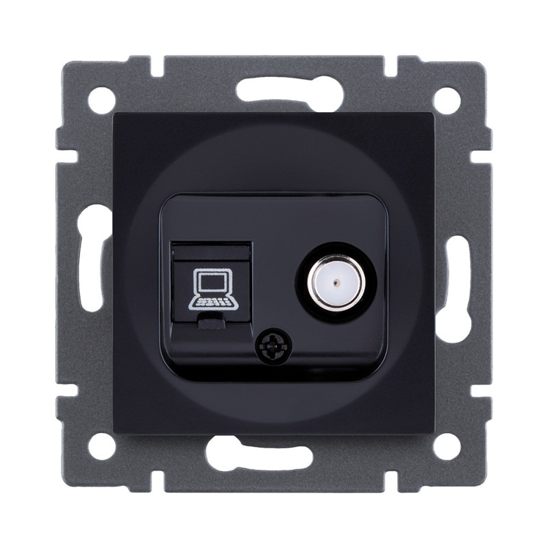 Розетка KOLLINGER REA-014BK