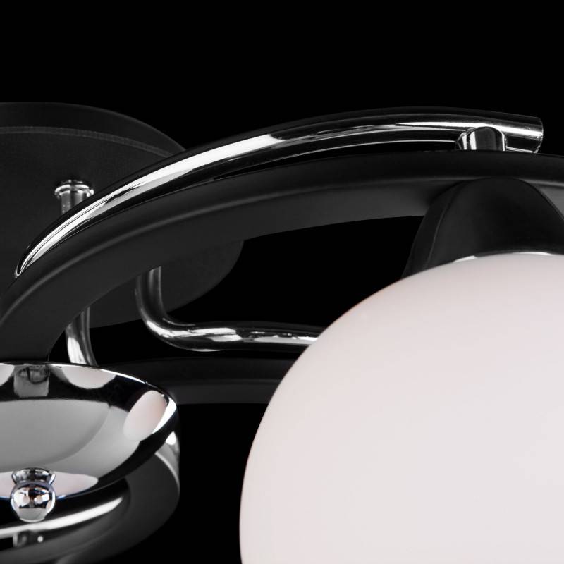 Накладная люстра Eurosvet 9654/5 хром/черный