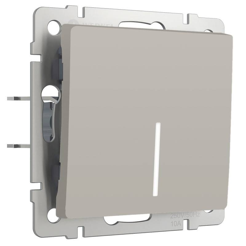 Выключатель Werkel W1212104 дымчатый