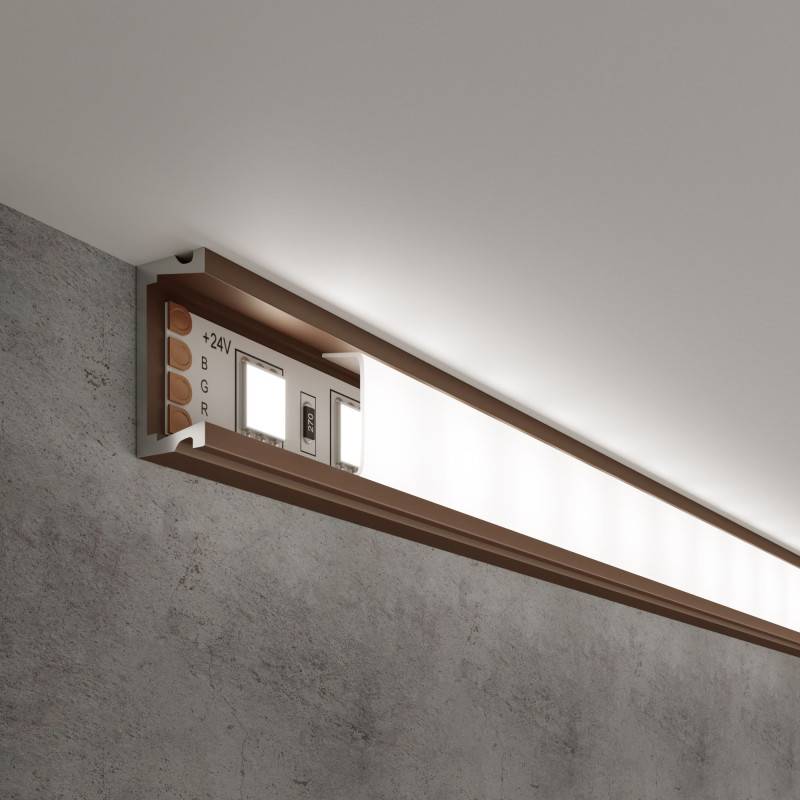 Профиль Elektrostandard LL-2-ALP006 Накладной алюминиевый профиль латунь/б