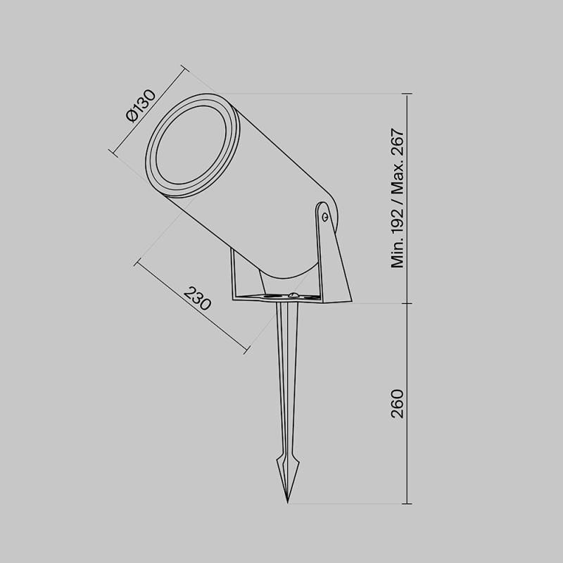 Грунтовый светильник Maytoni O050FL-L30GF3K