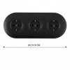 Розетка Arte Milano SET08-3-40-1x3 black