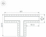 Соединитель угловой T-образный накладной Arlight S-LUX 030107