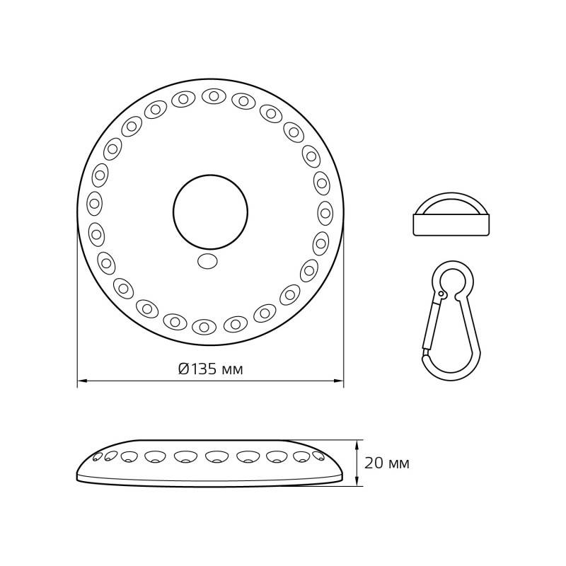 Фонарь Gauss GF003