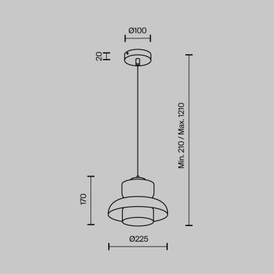 Подвесной светильник MODELUX MS.1412.220 CR