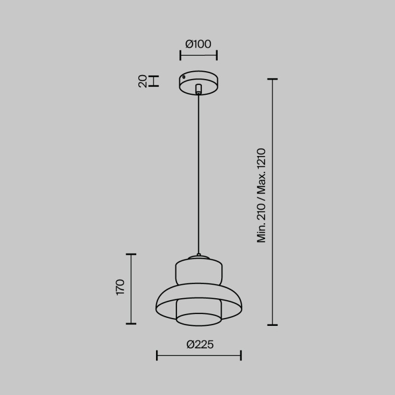 Подвесной светильник MODELUX MS.1412.220 CR