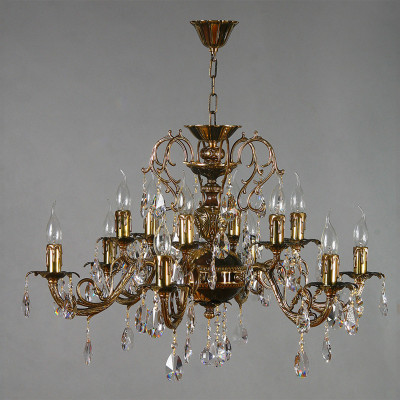 Подвесная люстра AMBIENTE by BRIZZI 8888/6+6 PB Tear Drop