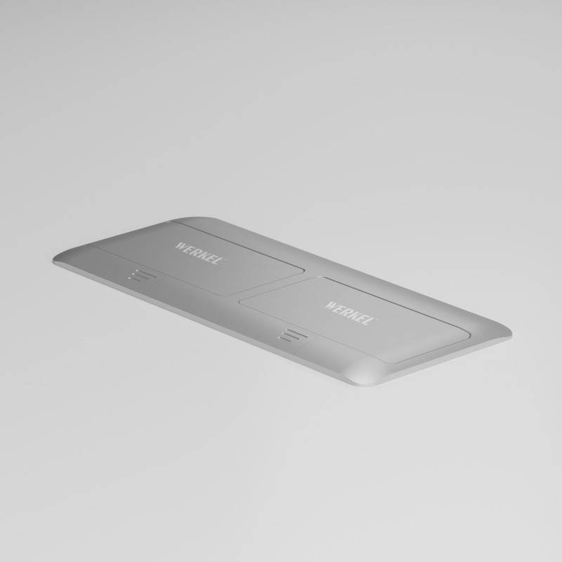 Лючки для розеток Werkel W8078065 серебряный