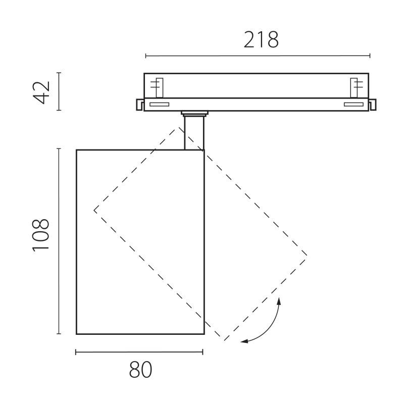 Светильник на шине Lightstar A5346DALI