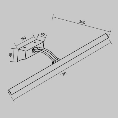 Светильник для картин Maytoni MIR003WL-L16CH