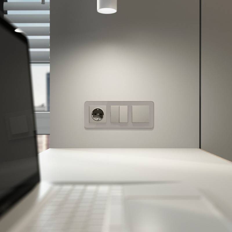 Выключатель Werkel W1210004 дымчатый