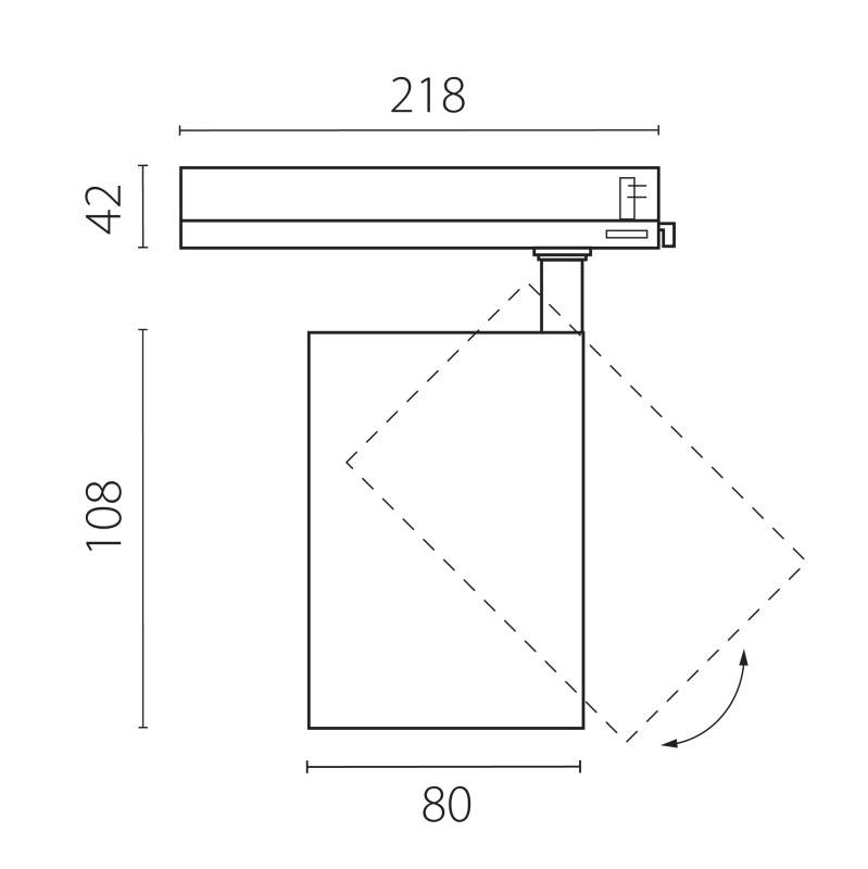 Светильник на шине Lightstar A5346TRIAC