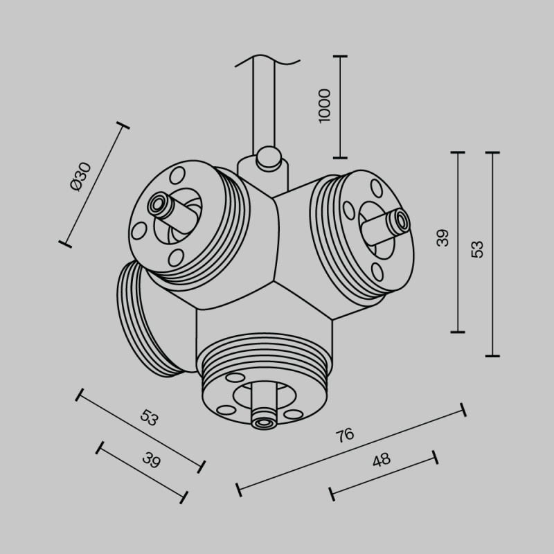 Коннектор Maytoni Technical CA019L4C-P-B