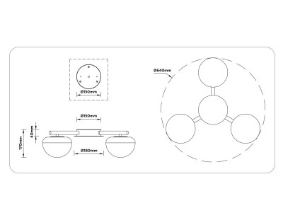 Накладная люстра Ambrella Light LH12006