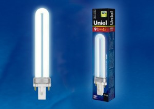 Лампа люминисцентная Uniel PL G23 9W 4000 167x32(12) 4K PL-9/4000/G23 арт.PL-9/4000/G23