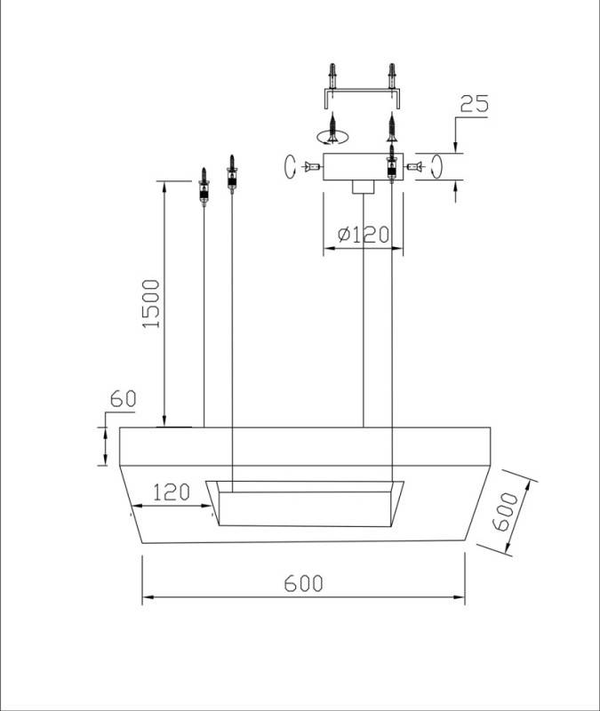Подвесная люстра Fluorite FL1165-4C1