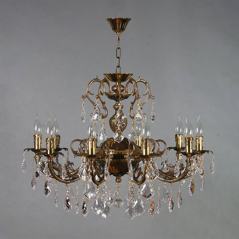 Подвесная люстра AMBIENTE by BRIZZI 8888/10 PB Leaf Crystal