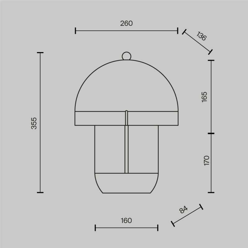 Настольная лампа Maytoni MOD479TL-L14W3K1