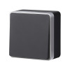 Выключатель Werkel W5012034 черный с серебром