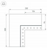 Соединитель угловой L-образный накладной Arlight S-LUX 030136