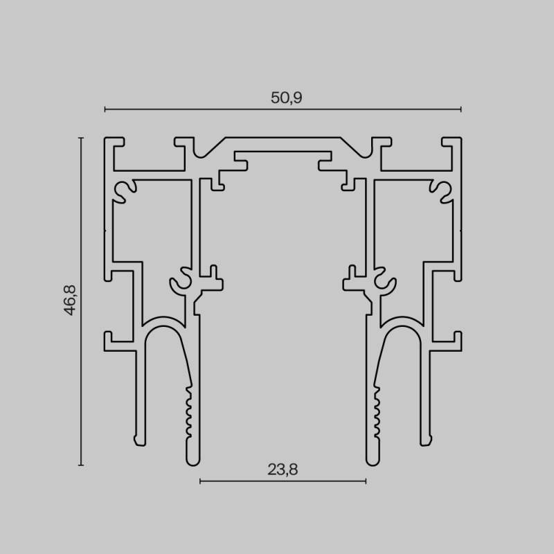 Шинопровод Maytoni Technical TRX034-SCCL-422B