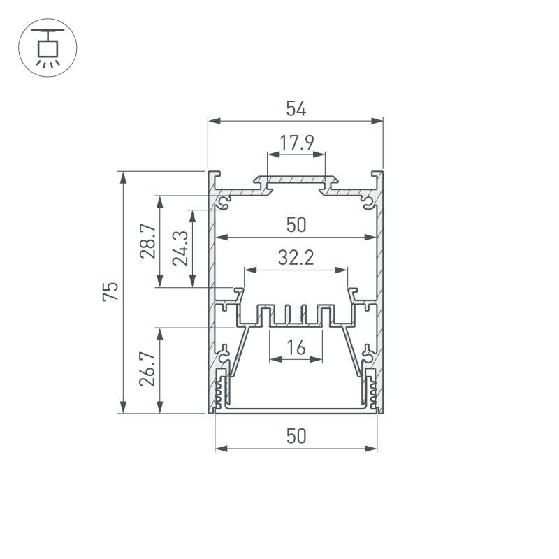 Профиль Arlight 055136