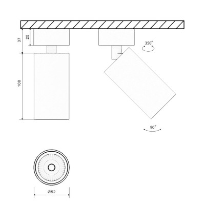 База накладная SWG pro MINI-VL-M3-WH