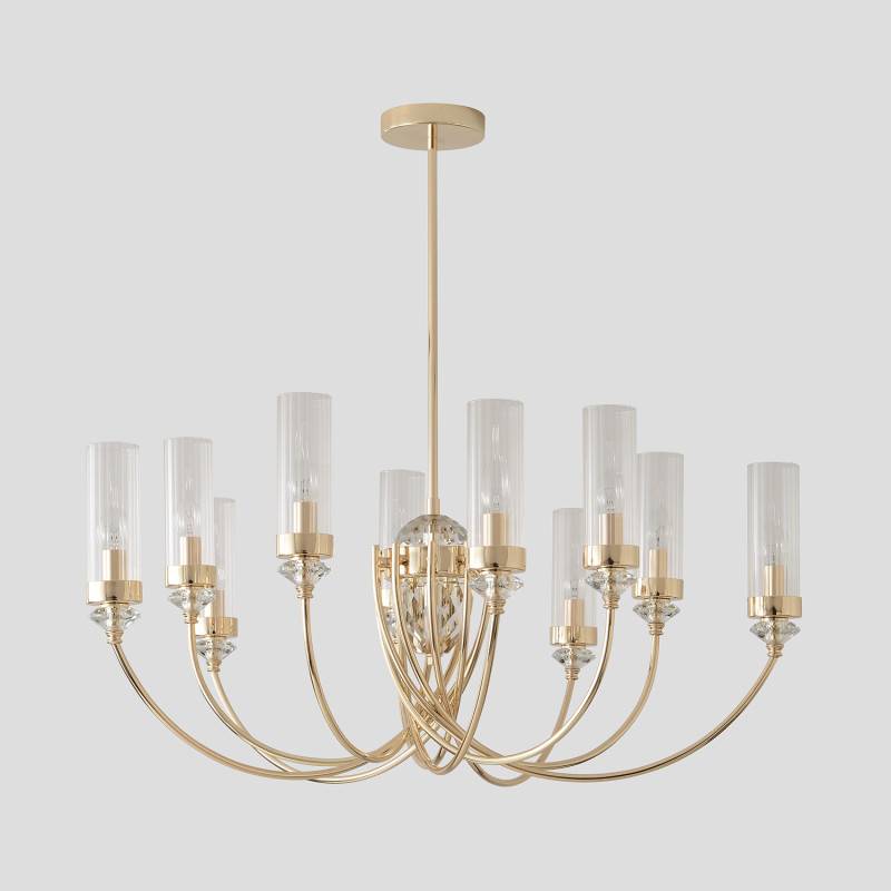 Люстра на штанге Crystal Lux SECRET SP10 GOLD