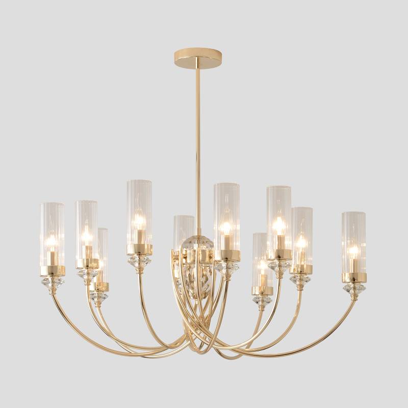 Люстра на штанге Crystal Lux SECRET SP10 GOLD