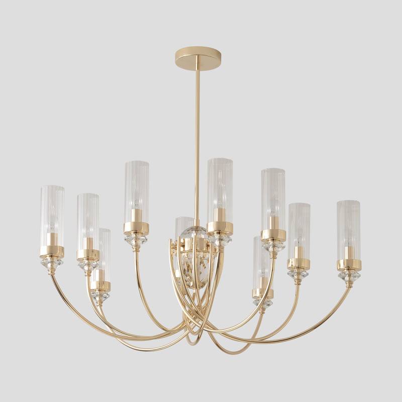 Люстра на штанге Crystal Lux SECRET SP10 GOLD