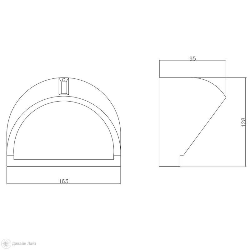 Светильник настенный ARTE Lamp A2801AL-1BK