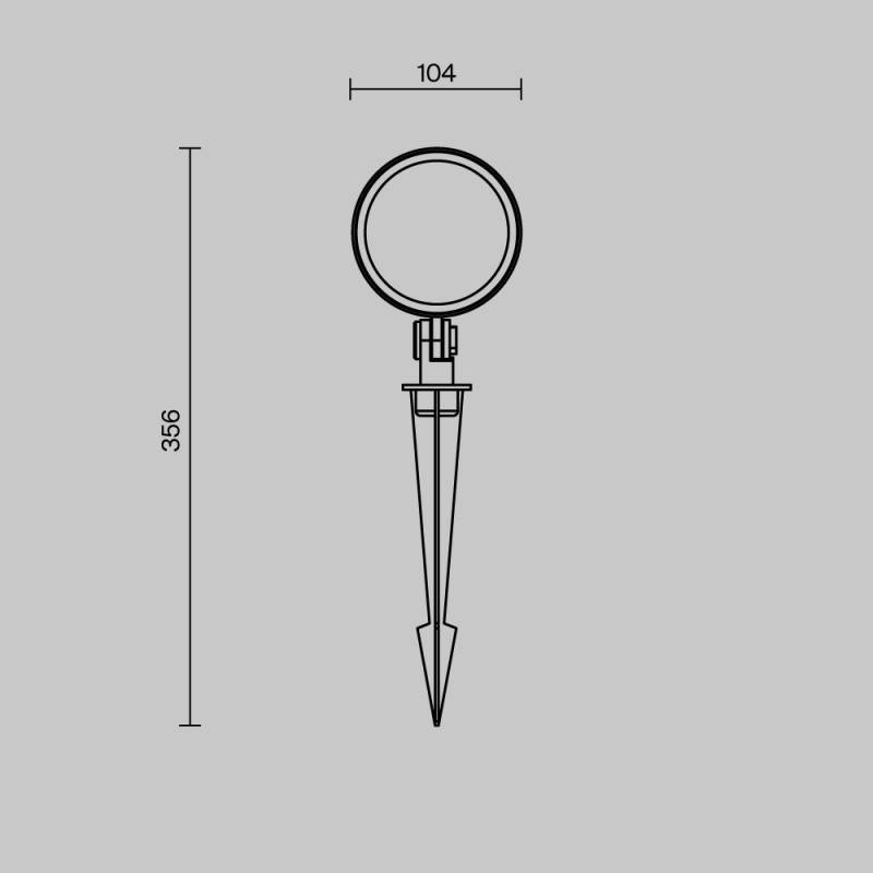 Грунтовый светильник Maytoni O495FL-L25B3K