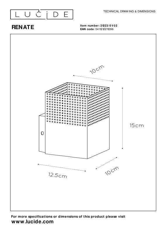 Бра LUCIDE 21223/01/02