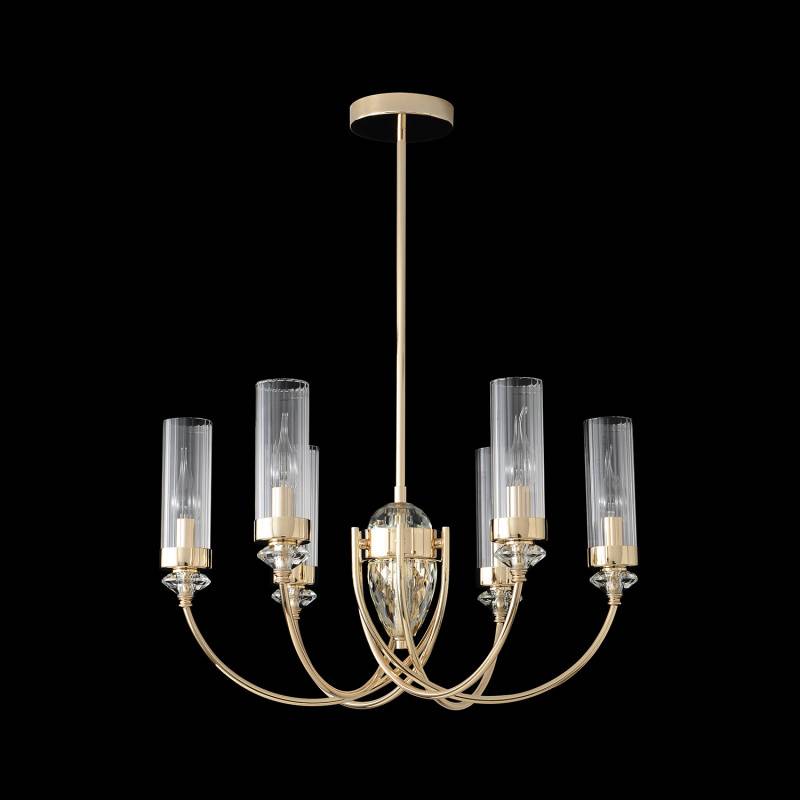 Люстра на штанге Crystal Lux SECRET SP6 GOLD