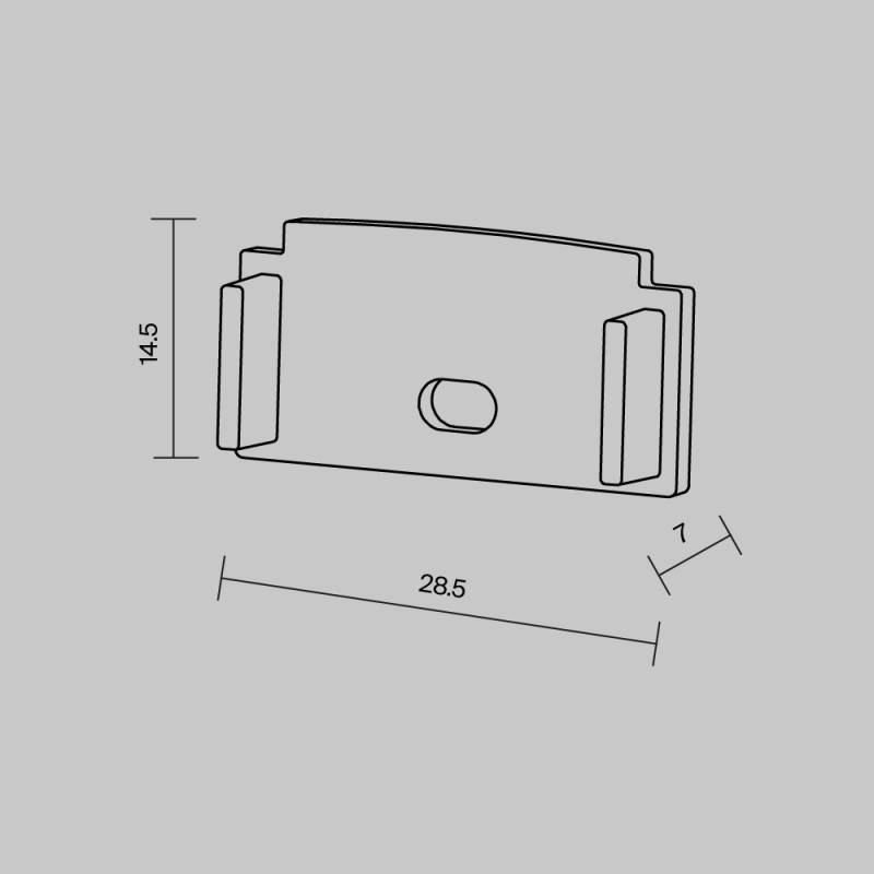Заглушка профиля Maytoni Technical 642008