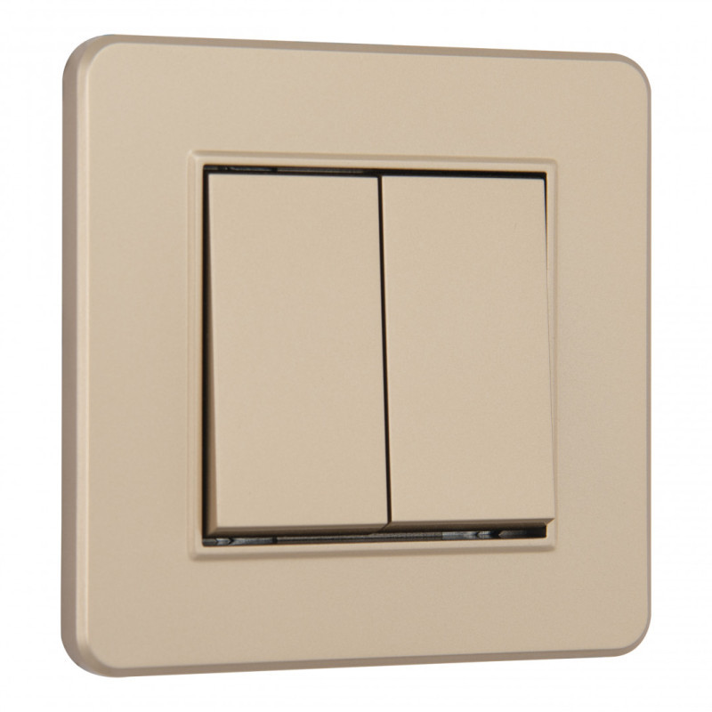 Выключатель Arte Milano SET16-1-30-2 shampan