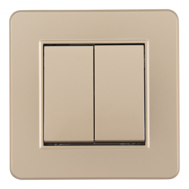 Выключатель Arte Milano SET16-1-30-2 shampan