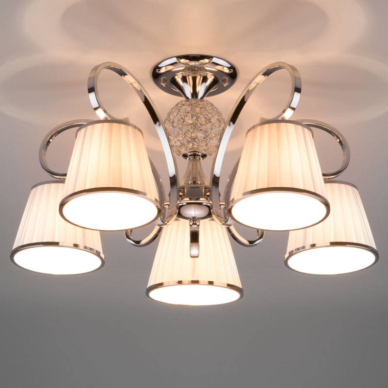 Люстра на штанге Eurosvet 60088/5 хром