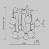 Каскадная люстра Maytoni MOD176PL-12G