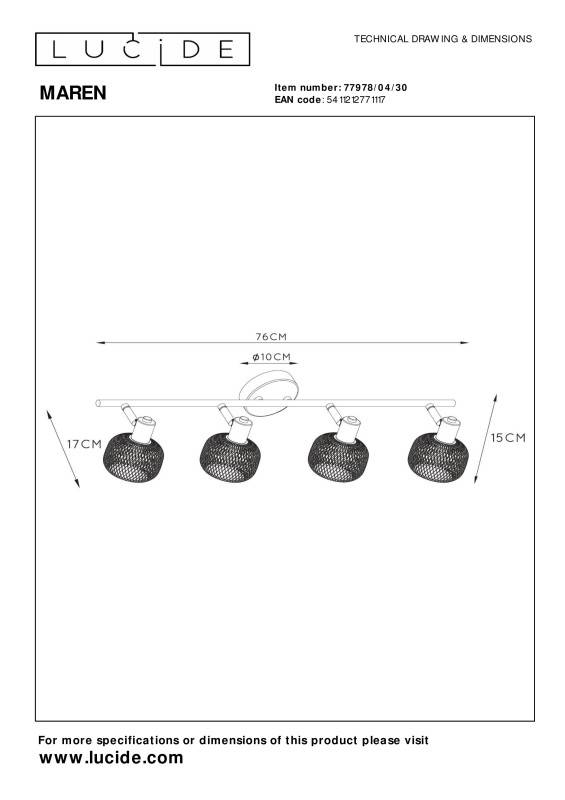 Спот LUCIDE 77978/04/30