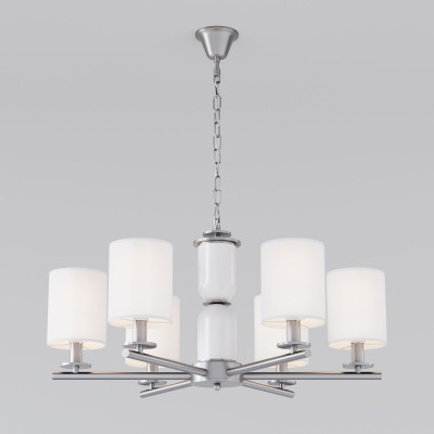 Подвесная люстра Eurosvet 60146/6 никель