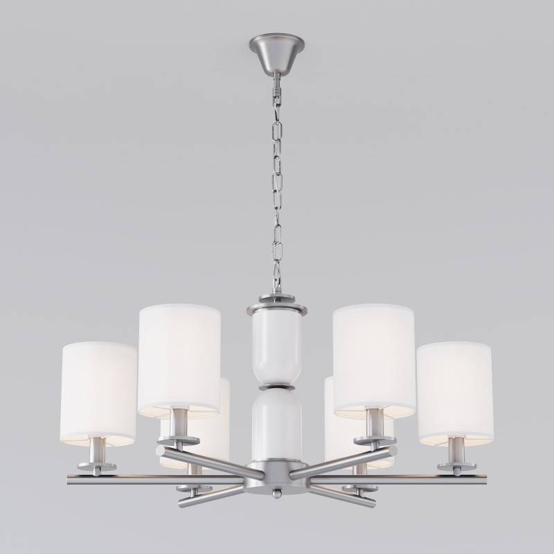 Подвесная люстра Eurosvet 60146/6 никель