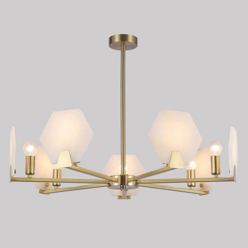 Люстра на штанге Eurosvet 60158/7 латунь