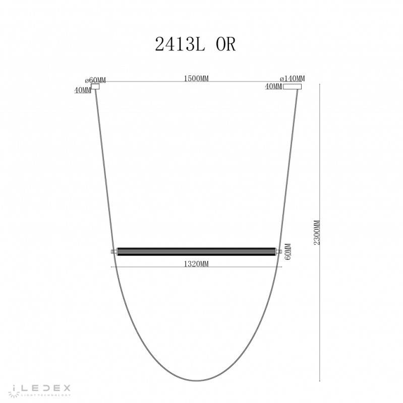 Подвесной светильник iLedex 2413L OR
